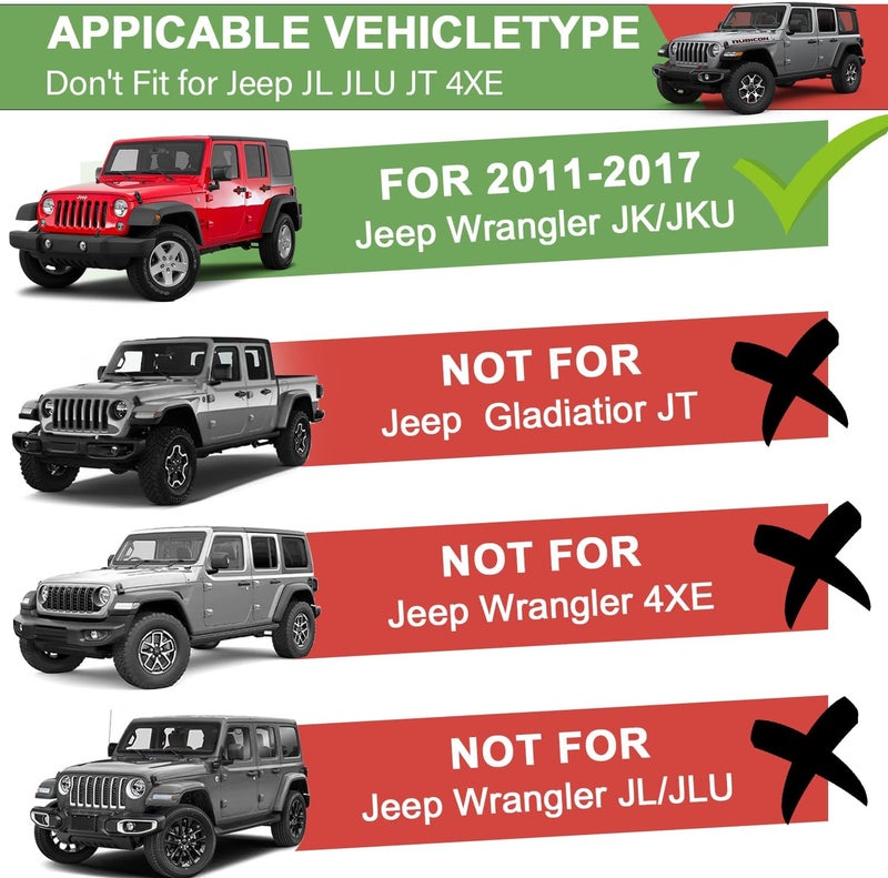 ZKJAYOE Magnetic Phone Mount for Jeep 2011-2017 Wrangler JK JKU - Dashboard Phone Holder with Magsafe for Jeep Wrangler Accessories (Not for JL JLU JT) - Image 2